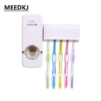 

Creative toothbrush holder automatic toothpaste extrusion device