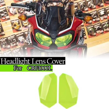 

Motorcycle Front Headlight Lens Cover Shield Guard Lens Protector for Honda CRF 1000L Africa Twin 2016-2019 (Green)