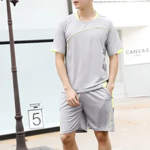 Мужской спортивный костюм с коротким рукавом, комплект из двух предметов, Мужской Повседневный дышащий костюм для бега, фитнеса, Мужская быстросохнущая одежда для баскетбола, Джерси