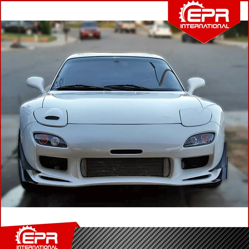 For RX7 FD3S NACA Glass Fiber Vented Headlight Covers 2pcs Trim RX7 Racing  Part Body Kit FD3S FRP Vents Air Duct