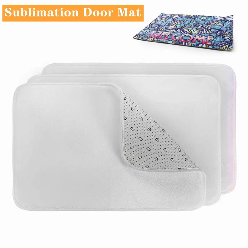 10 Pack 60×40cm Sublimation Blanks Home Bath Mat Doormat Entrance Door