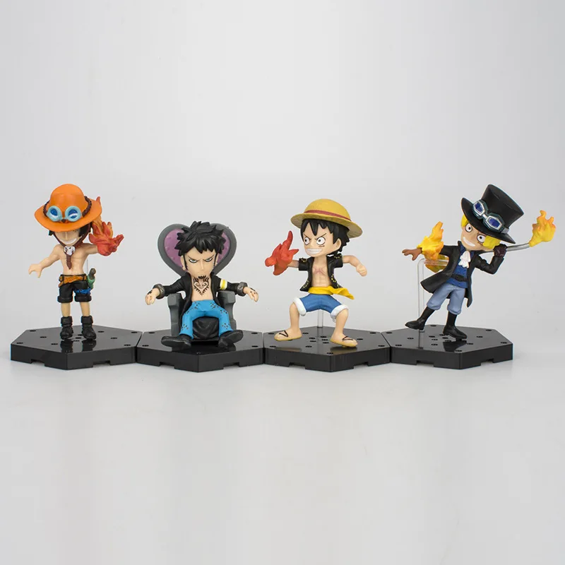 

Hot Selling 4-One Piece Anime Toy Luffy Luo Ace Garage Kit Saab Roof Decoration Creative Gifts Model