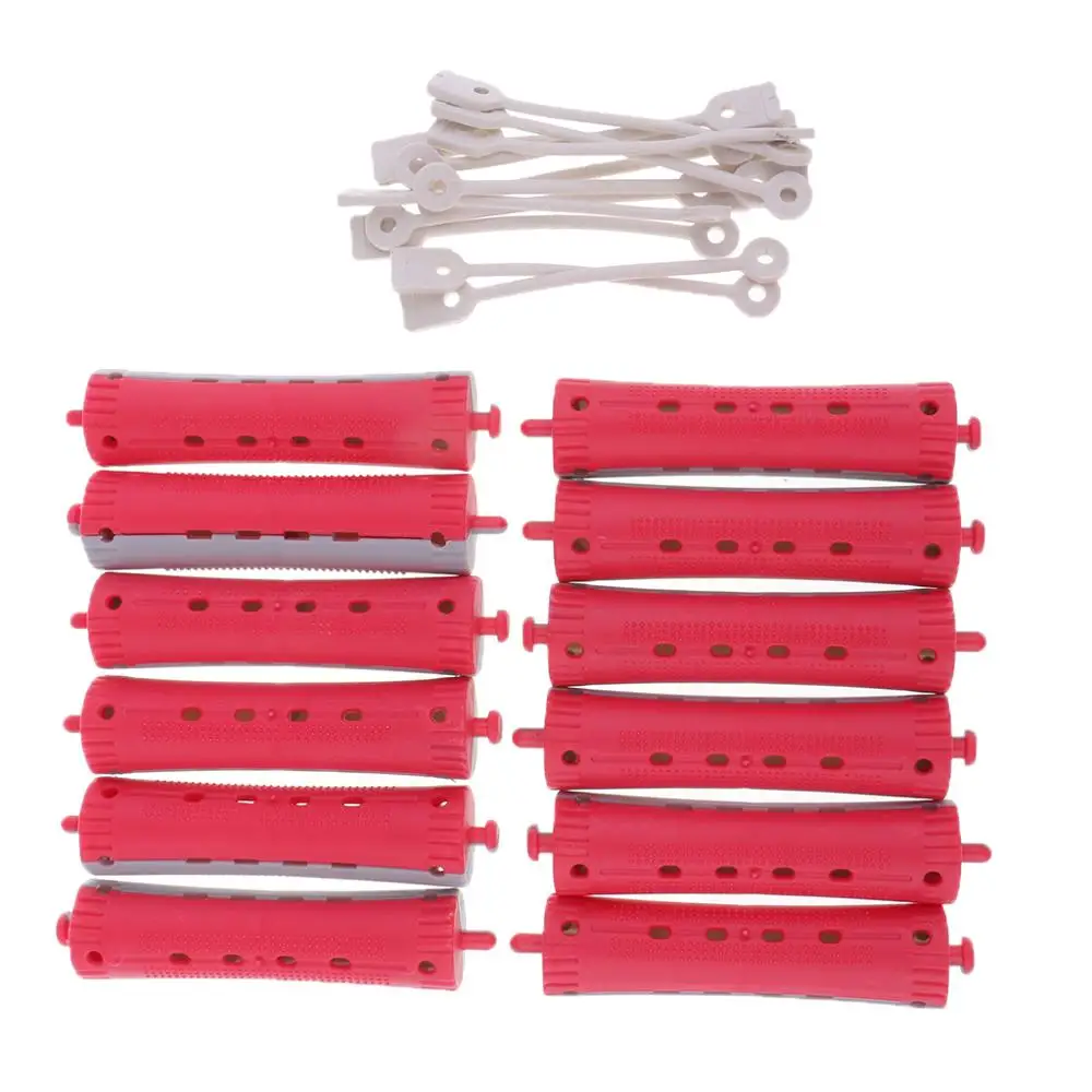 12 Pcs Wave Hairstying Perm Rod bars Curler Hairdressing Tool Set Salon Hair Rollers Set Hair Clips Styling Tools