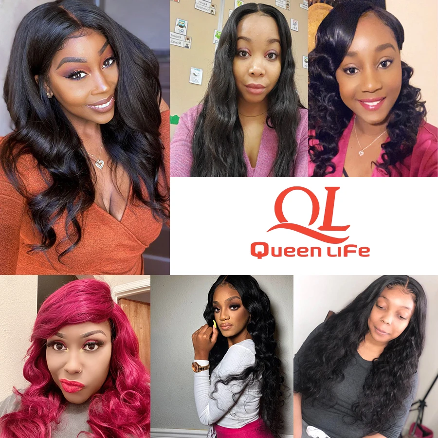 Brazilian Body Wave With 6 6 Closure Queenlife 6x6 Closure And Bundles Remy Hair Weft 3 4 Human Hair Bundles With Lace Closure 3 4 Bundles With Closure Aliexpress