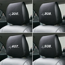 1 шт. Автомобильный подголовник сиденья Крышка для peugeot 206 207 208 306 307 308 407 408 508 2008 3008 автомобильные аксессуары