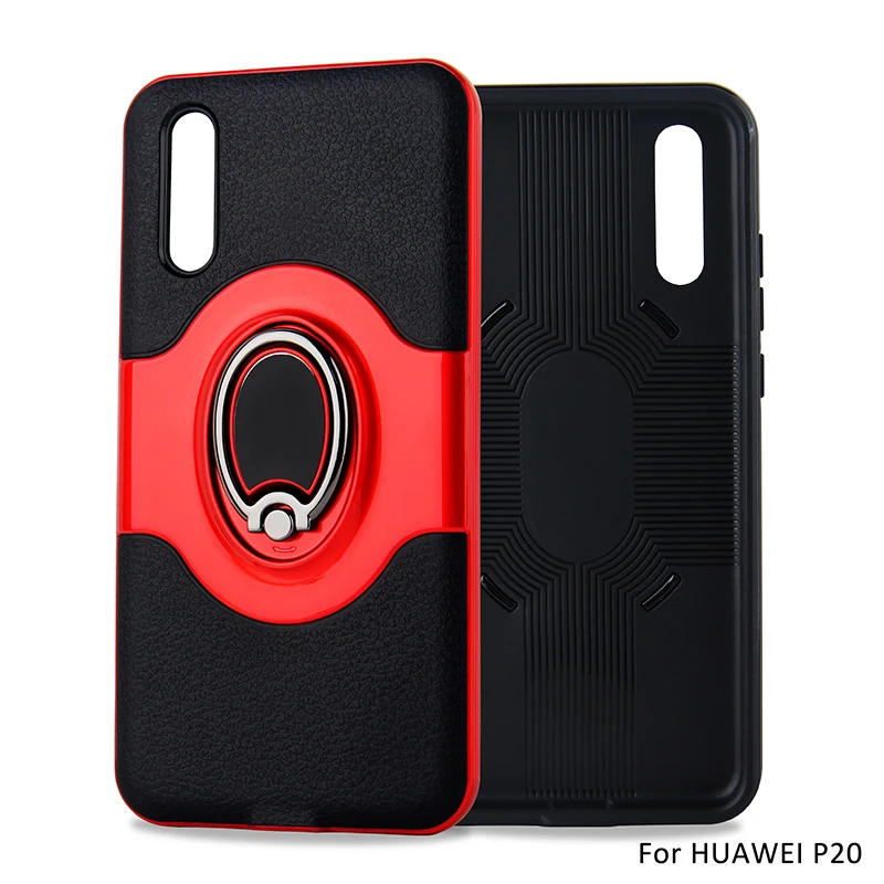 Чехол Etui Capinha с кольцом-держателем для пальца с защитой от падения для huawei P20 Pro Lite P30 Pro Lite, чехол с магнитным креплением для автомобиля