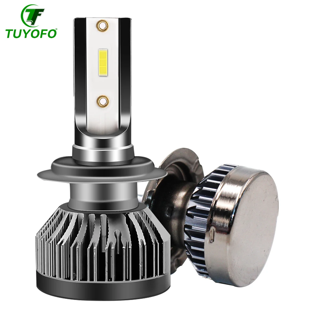 mini COB TOYUFO K5 H4 светодиодный H7 H11 Автомобильный светодиодный фары 60 Вт 16000LM H8 H9 9005 9006 вождения Туман лампочки играть и Pluy Противотуманные огни 6500K - Испускаемый цвет: mini COB