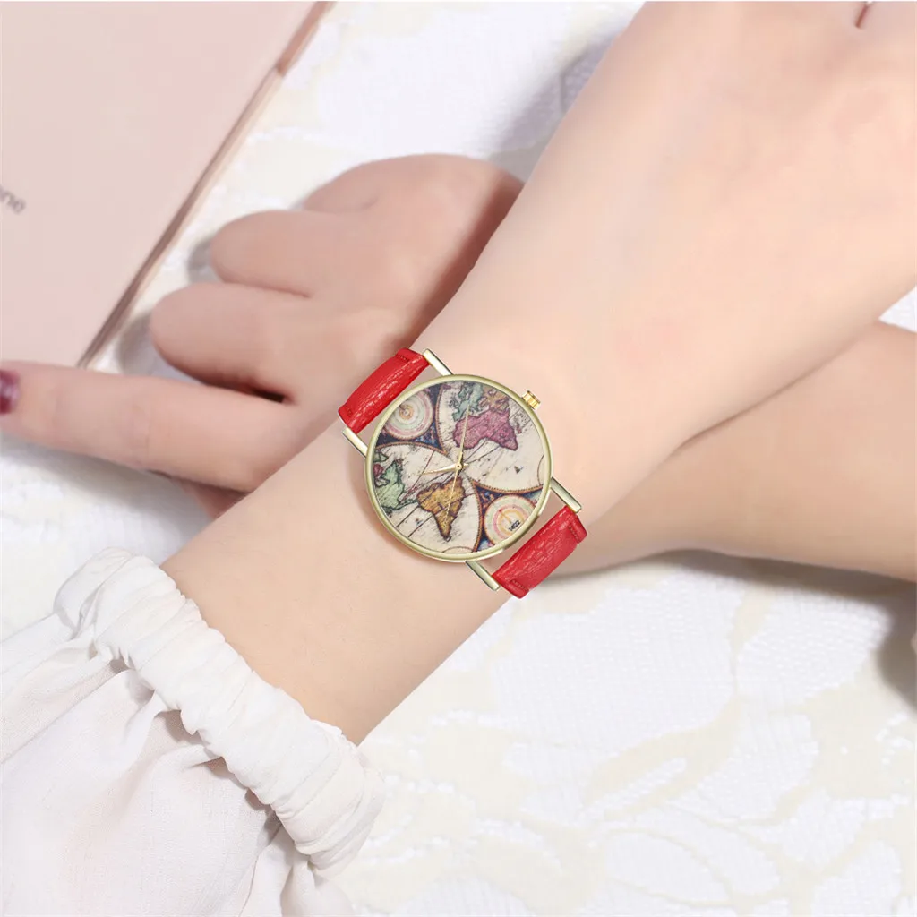 

Fashion Yellow Ladies Watch Vintage Leather Ladies Watch Fashion Wedding Birthday Gift Creative Watch Women Watch