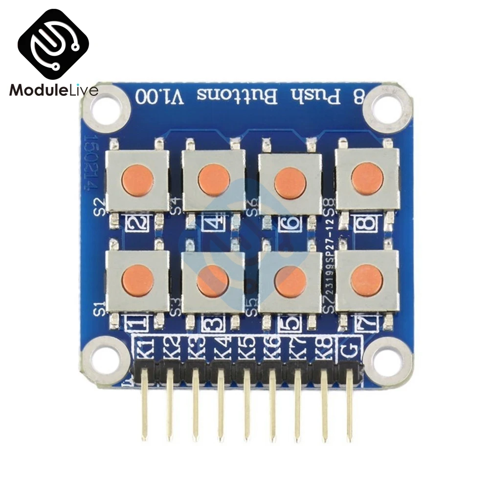 2x4 клавиатура 4x2 8 кнопочных кнопок V1.00 клавишная плата матрица кнопка для Arduino AVR PIC