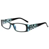 Reading Glasses Ladies Quality Fashion Rectangular Frame with Comfort Spring Hinge Reader Eyeglasses for Women 2.0 3.0 4.0 5.0 5