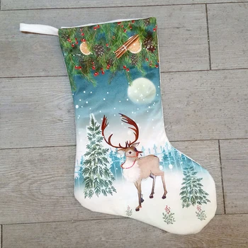 

Christmas Gift Bags Stocking Socks Fireplace Decoration Snowman Design Ornaments