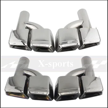 

Car Styling Exhaust Pipe Tip Muffler Stainless Steel Trim Tail Throat For Mercedes-Benz AMG S65 S63 E63 W222 W212 W205 R231 W218
