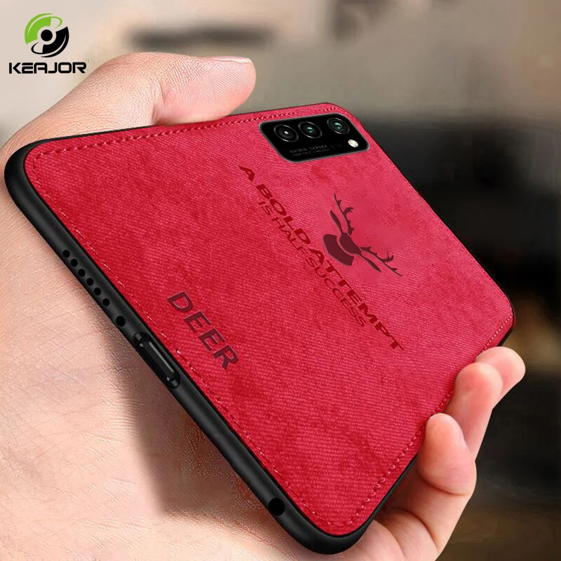Phone Case For Huawei Honor V30 Classic Fabric Funda Shockproof Back Cover View 30 V Pro OXF-AN00 |