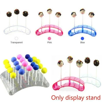

1pc 20 Holes Cake Stand Pops Lollipop Stands Cake Display Stand Holder Lollipop Support Display DIY Cake Kitchen Cake Stand