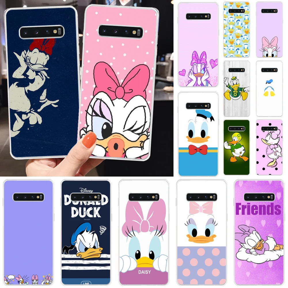 

BaweiTE Donald Duck and Daisy Multi Colors Luxury Phone Cover for Samsung S10 S10 Plus S9 S9 Plus S8 S8plus S7 S6 Mobile Cases