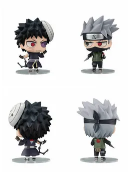 

Japan Anime Naruto Mini Version Peripherals PVC Uchiha Obito Hatake Kakashi Hobbies Model Action Toy Figures