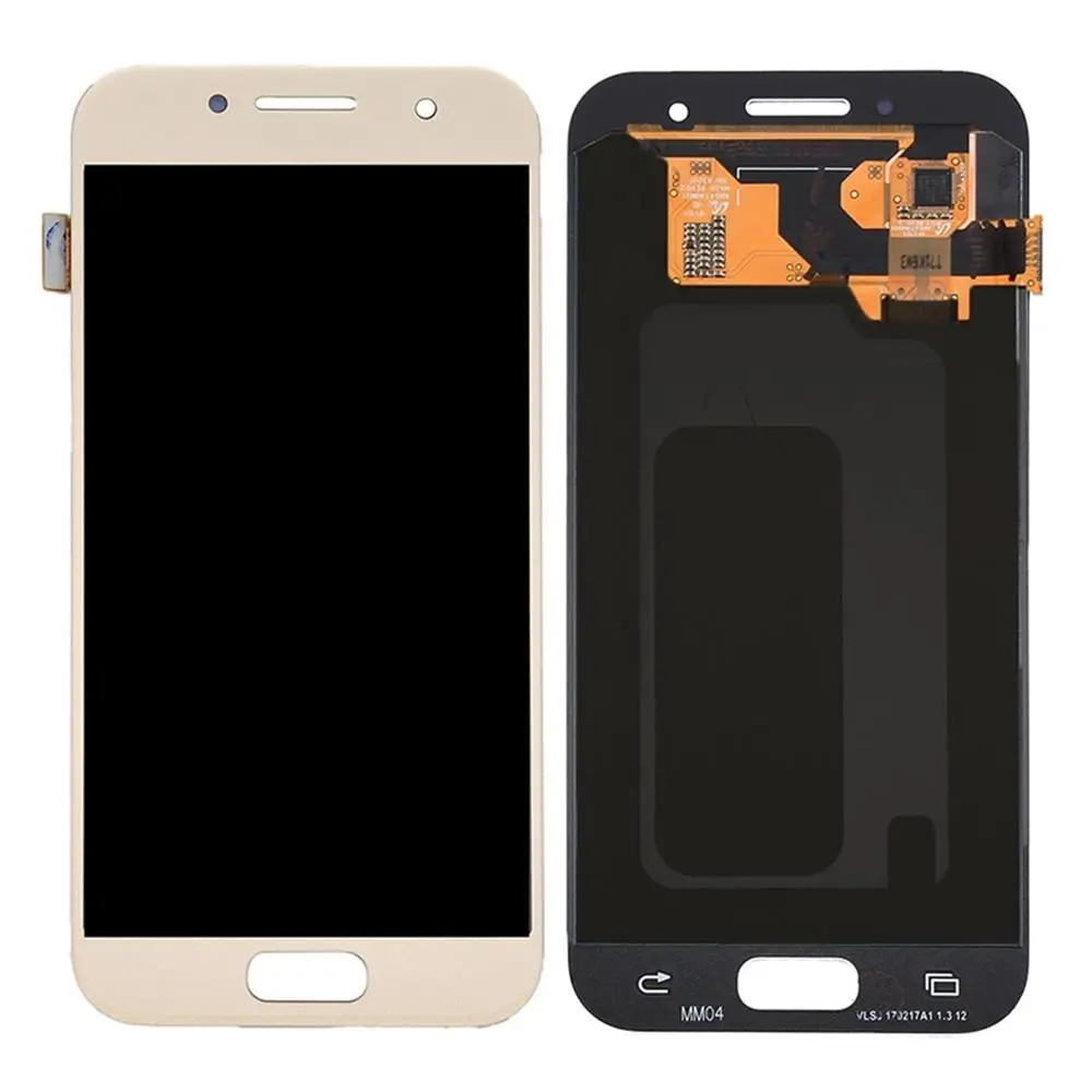 Pаспродажа Супер AMOLED lcd для Samsung Galaxy A3 2017 a320 A320M A320FL A320F lcd дисплей кодирующий преобразователь сенсорного экрана в сборе + Инструменты