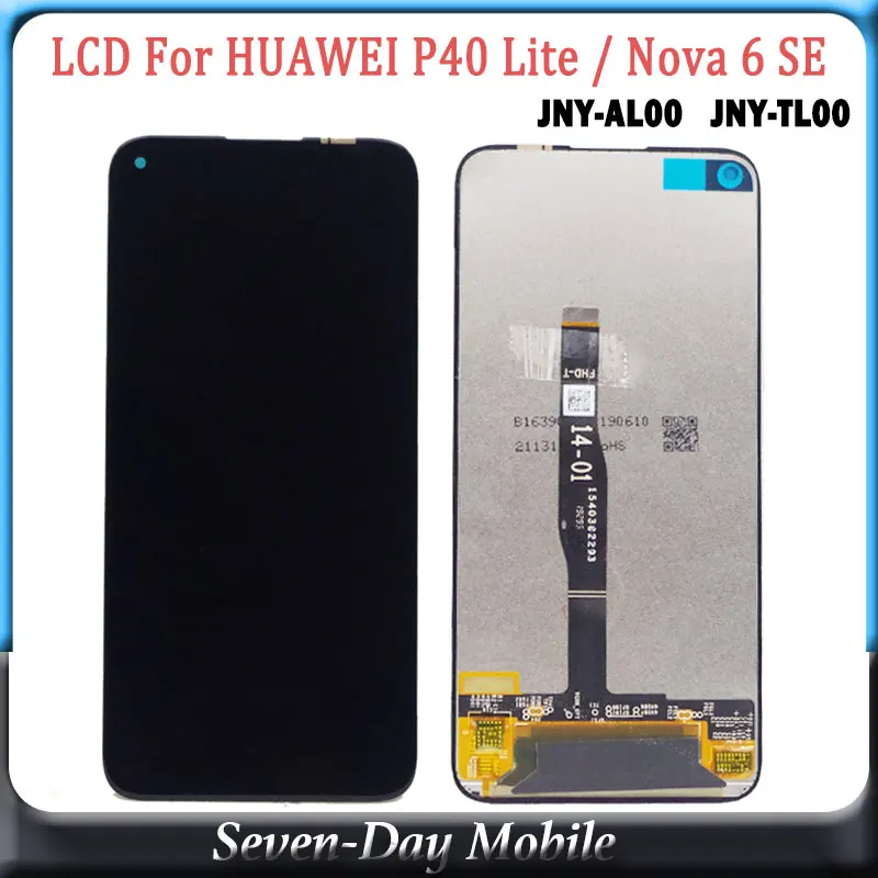 

100% TestedLCD For HUAWEI Nova 6 SE Lcd Display JNY-AL00 JNY-TL00 LCD Screen Replacement For HUAWEI P40 Lite LCD Display Screen