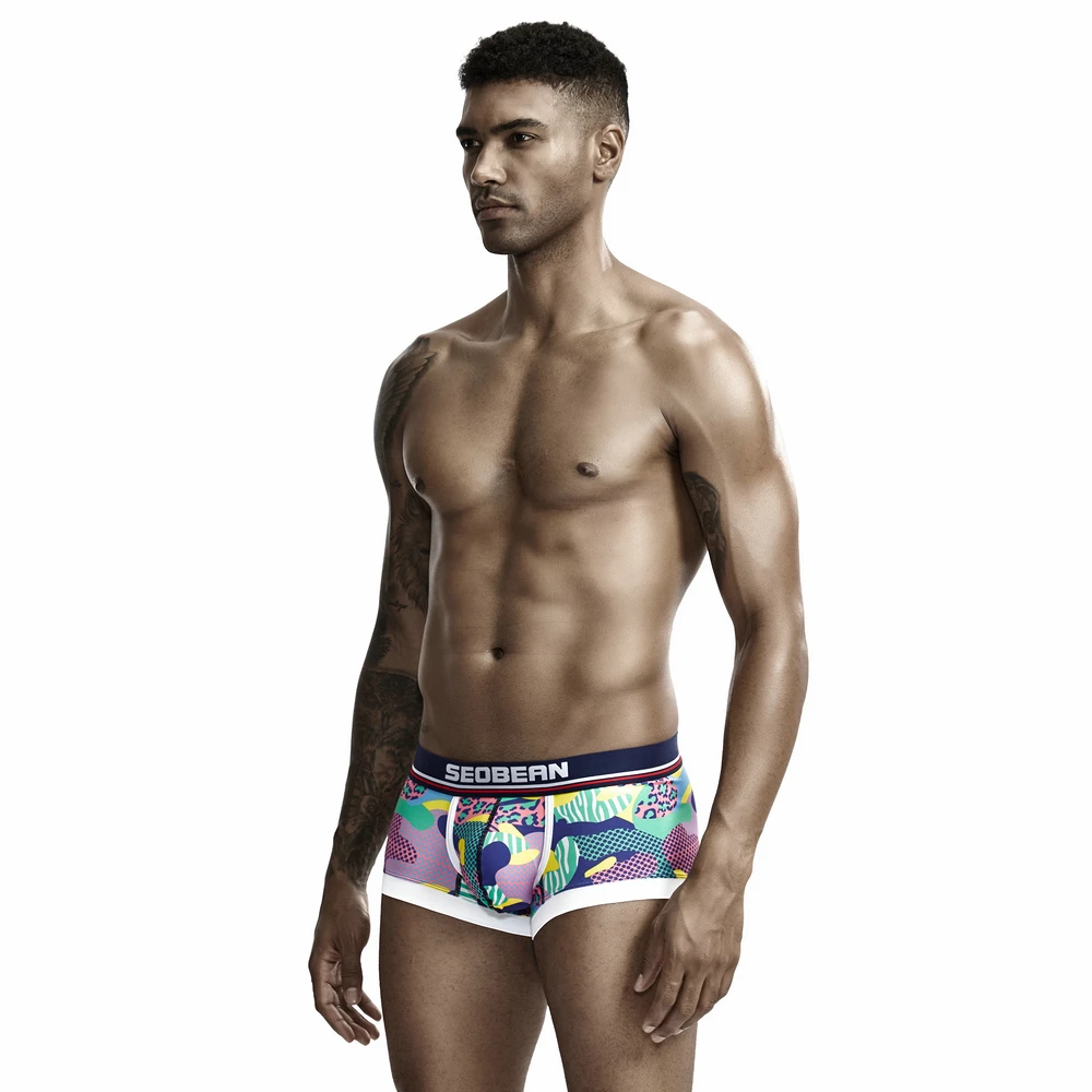 Men FASHION TRUNK Penis Pouch Designed Gay mens 3D Print underpants Graffiti Freedom MY STYLE hot sale panties