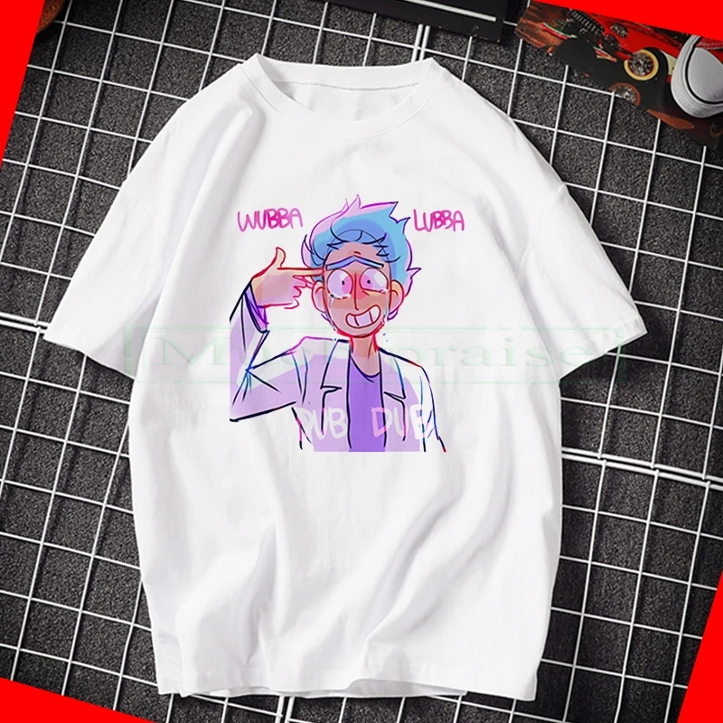 

2020 Summer Men's high quality T-shirt crewneck loose rick and morty printed men Tshirt casual mens t-shirt tops