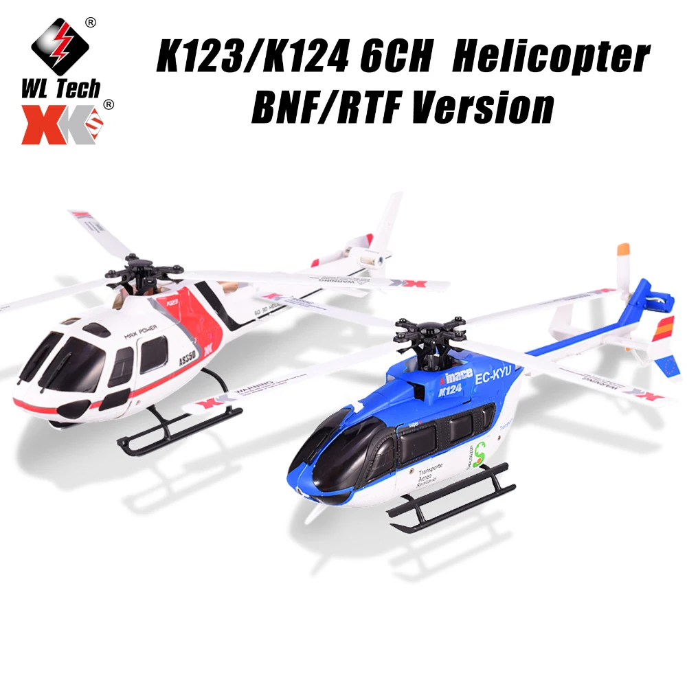 

Wltoys XK AS350 K123 6CH 3D 6G бесщеточный мотор RC вертолет BNF самолёт Дрон