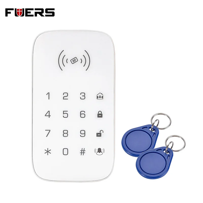 Беспроводная сенсорная клавиатура RFID для домашней системы сигнализации GSM Wi Fi 433
