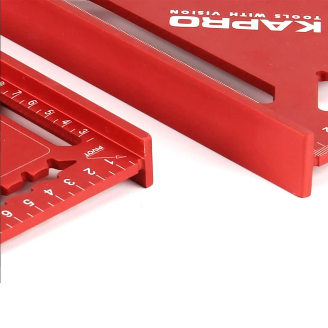 Kapro 7/12 Hüvelykes Háromszög Vonalzó Megvastagodott Alumínium Ötvözet Swanson Square Metrikus Csatlakozó Szög Jelölési Mérőműszer A Famegmunkáláshoz - Image 2