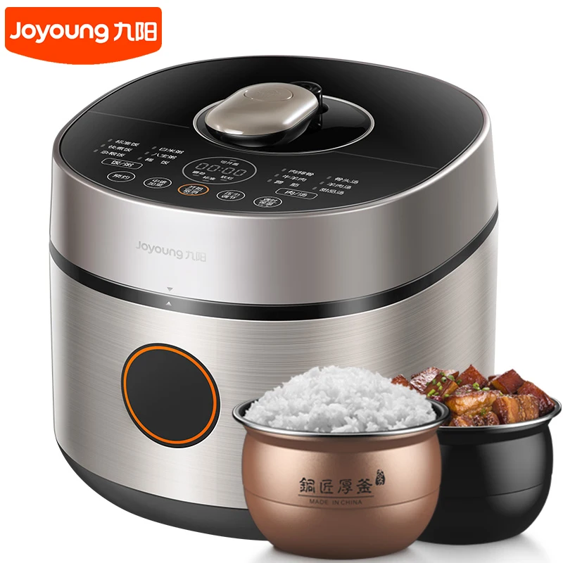 Joyoung Household Pressure Rice Cooker 5L Double Liners Multifunction Cooker 24H Appointment Adjustable Time Pressure