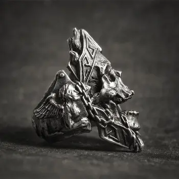 Bague tête de mort Dieux