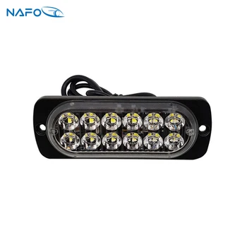 

36W Car Light Assembly Led Strobe Light Bar 12 Led Flash Flashing Warning Emergency Lights For Cars Truck Trailers Police Lights