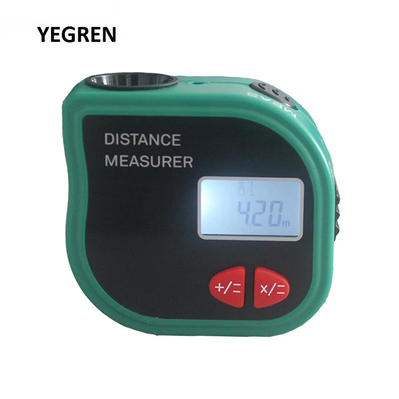 

18 meter Digital Ultrasonic Rangefinder Laser Range Finder 1 meter Tape Measure with LCD Backlight Display for Distance Measure