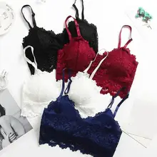 Новое поступление, Женский беспроводной кружевной бюстгальтер пуш-ап, Топ для женщин, плюс размер, бюстгальтер без косточек, нижнее белье, полная чашка