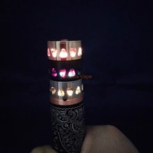 Новая электронная сигарета FDX осветитель 24 мм Vape Spinner V4 светодиодный вращающийся Кольцевой радиатор адаптер 510 нить RDA RBA RDTA Атомайзер