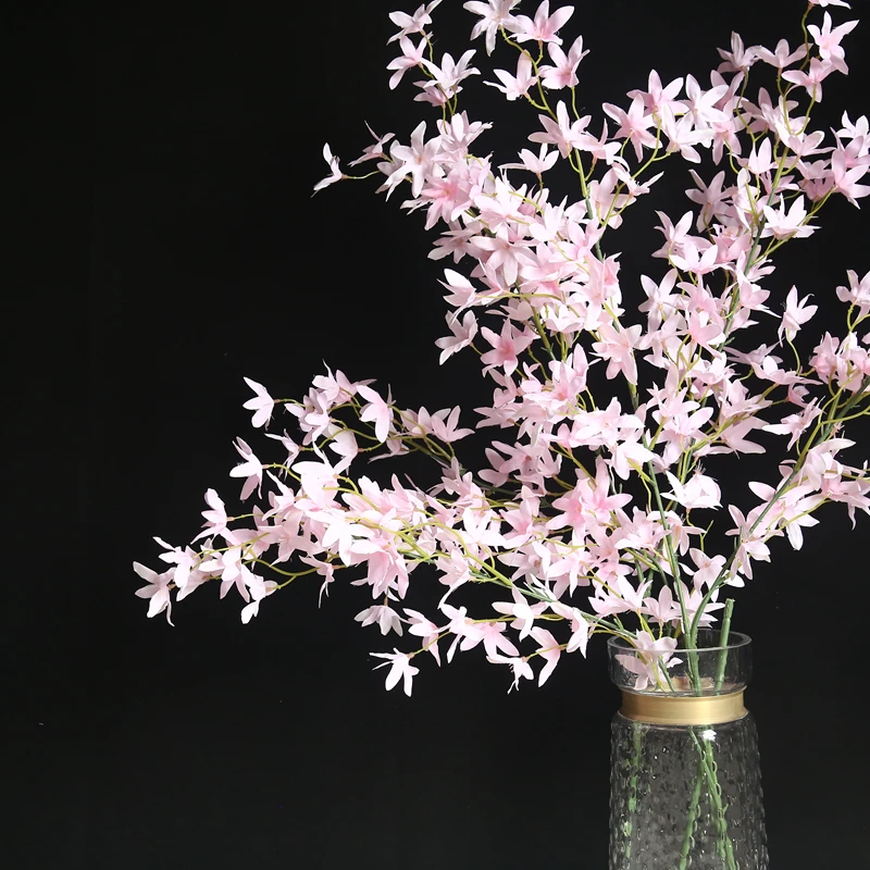 5 шт. искусственный Oncidium цветущая вишня Танцующая Орхидея DIY украшение цветы орхидеи домашний декор Флорес для большой свадьбы