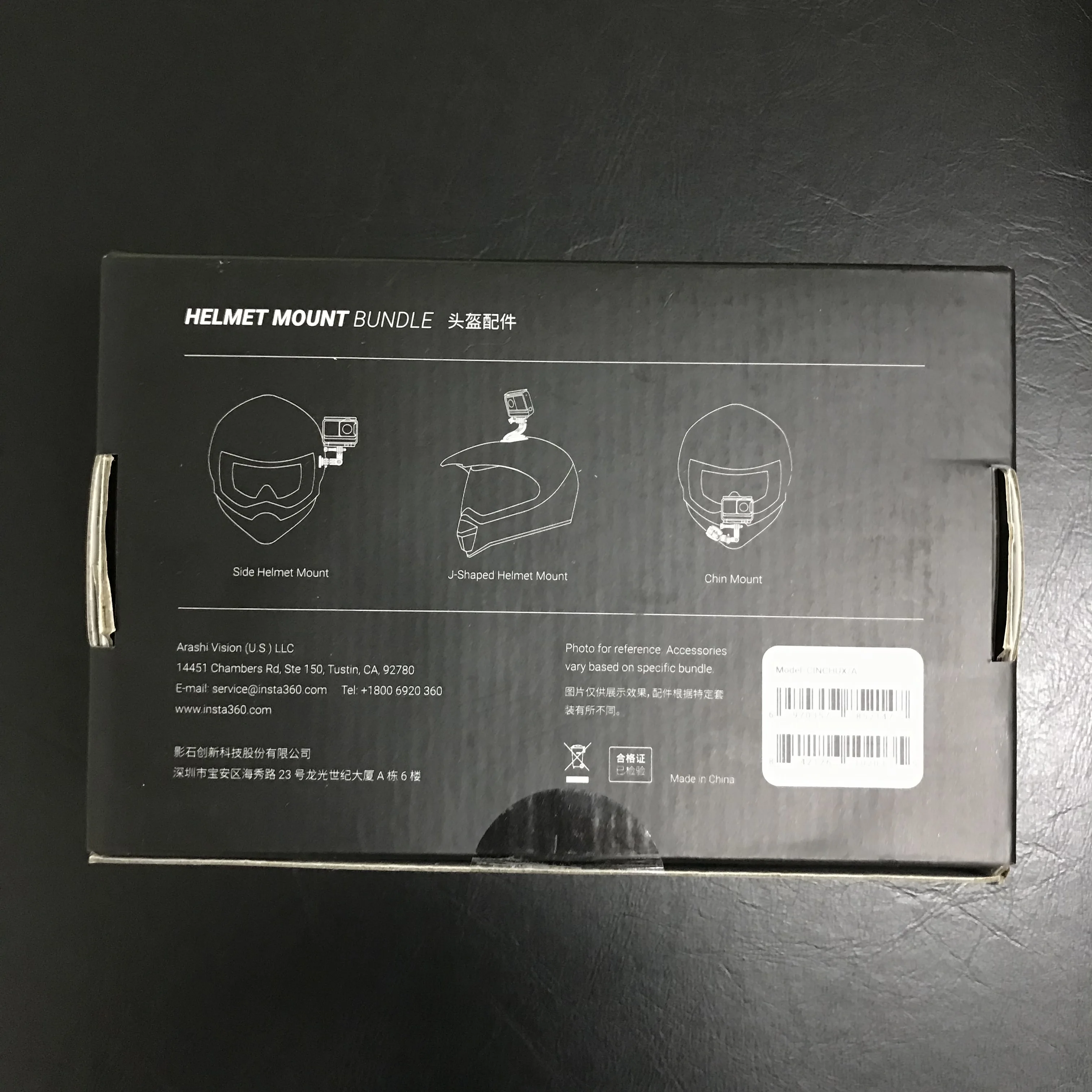 Pacote para um Câmera de Ação Capacete Monte um r x Acessórios Originais Insta360 x2 - - Image 6