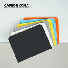 Cafede Kona Corner Tamping Mat Silicone Rubber 148mm X 202mm Cushioned Tamping Mat Protects Your Countertop Anti-slip Rubber