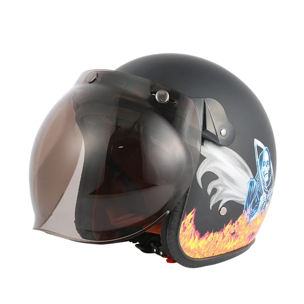 2022 New Vintage Classic BLD Motocross Open Face Helmet Women Men Retro Motorbike Scooter Riding 3/4 Casque Moto Jet Casco | Автомобили и