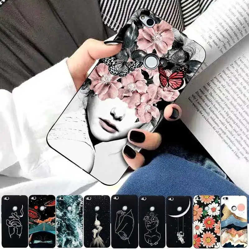 

Fashion YJ Pattern Soft TPU 5.2"For Huawei Honor 8 Lite Case For Huawei Honor 8 Lite Cell Phone Case Cover