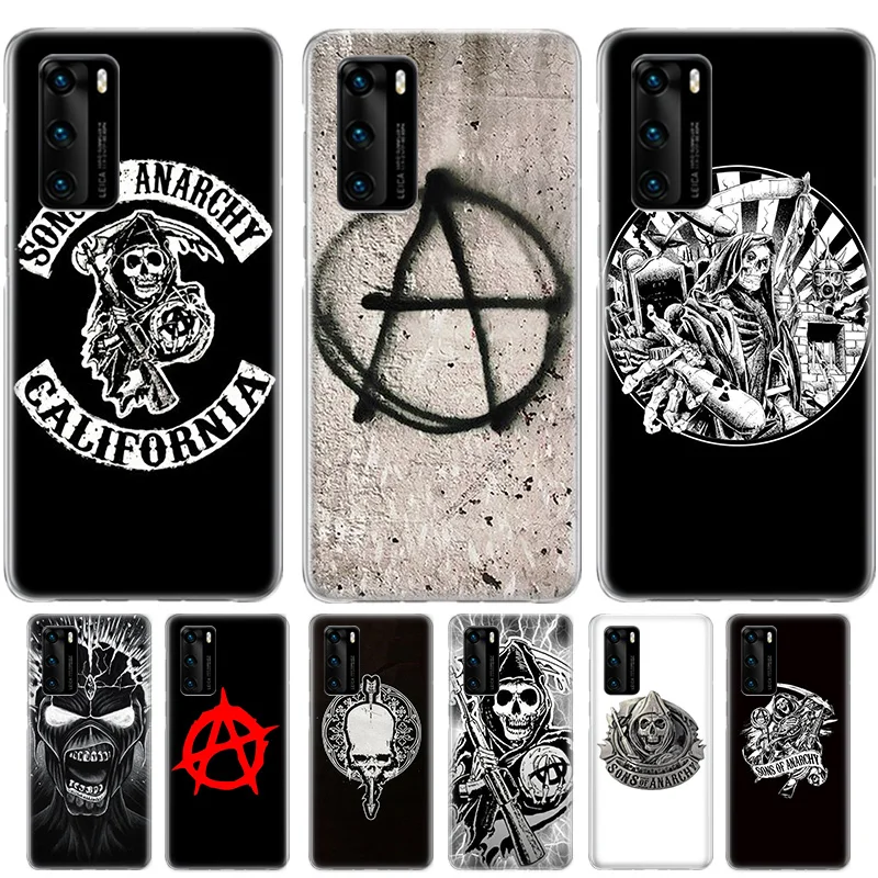 Fashion Sons of Anarchy Case For Huawei Honor 30 30s Play4T 20 9X Pro 8X 10 lite 9A 8A 8C 8S 9 V20 V30 Y5 Y6 Y7 Y9 2019