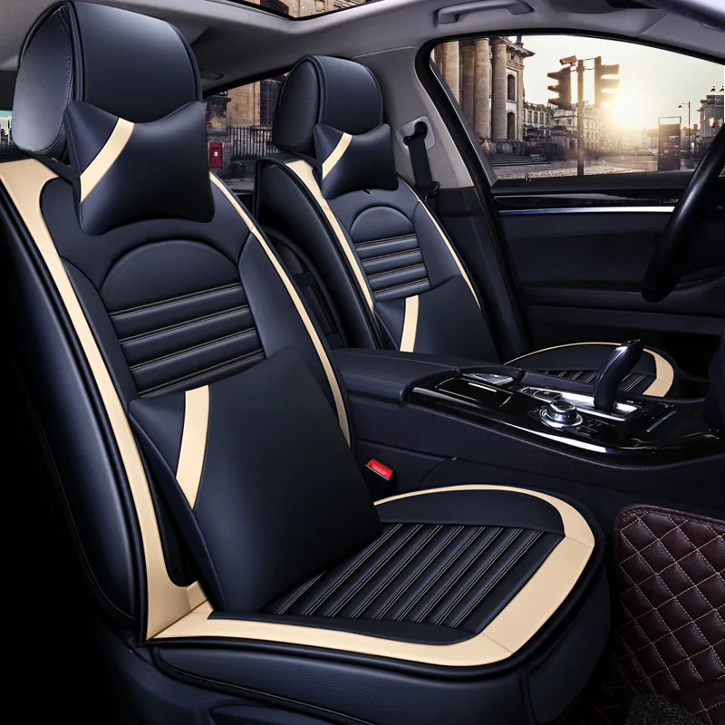 

New Style Pure Leather Automobile Seat Cushion Four Seasons Universal Small Car Seat Cushion Suitable for Volkswagen Sagitar Lam