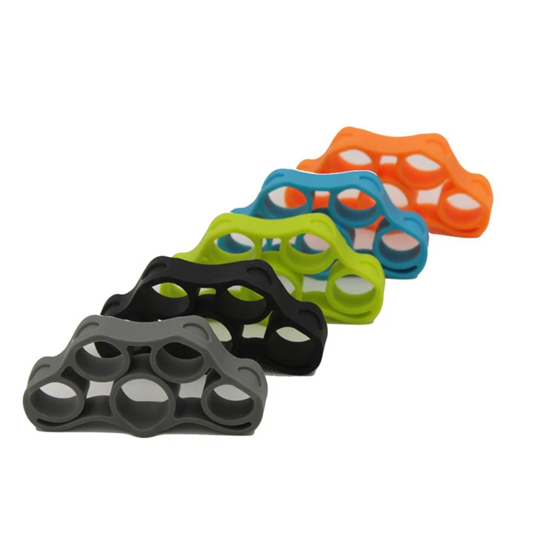 Empuñadura de dedo de 3kg-5kg, de silicona, entrenador de fuerza, anillo, pinza, expansor, entrenamiento, Fitness, empuñaduras de mano eléctricas, 1 ud.