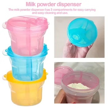 

Portable Travel Bottle Milk Powder Formula Dispenser Food Container Infant bean Storage Box for Kids Baby Care Toddler