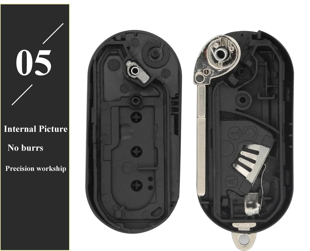 Keyforkess 3 Pulsanti del Telecomando Flip Pieghevole Chiave Shell Fob per Citroen Jumper Fit Peugeot Boxer 2008-2015 Caso di Sostituzione - H1c1d33d9594346ecbea463cb034b61abC