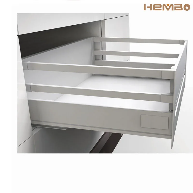 

HB1880-D11 inner box classcial box with extended front Height 88mm Synchronization and Soft Closing Tandem Box