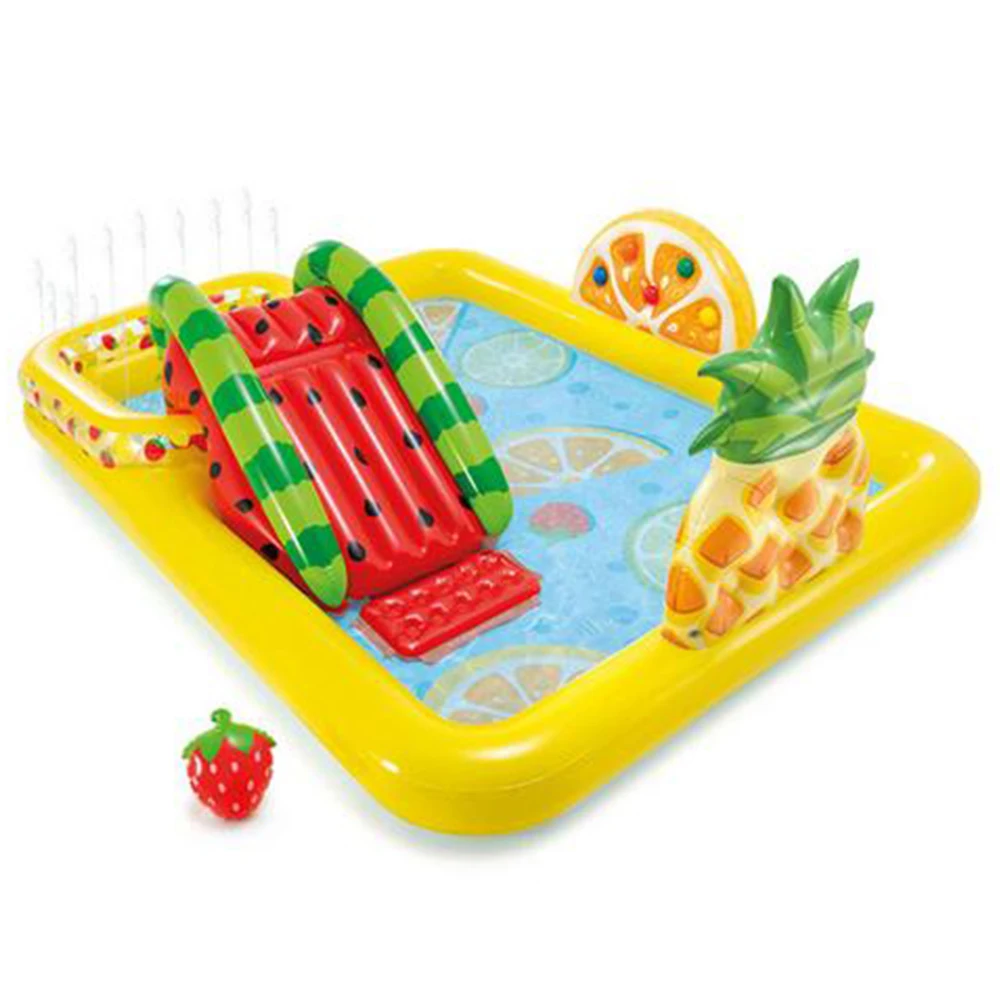 

Large Pools For Family Inflatable Cartoon Swimming Pool Unique Children Paddling Pool Lawen Game Pool Summer PVC Games Center