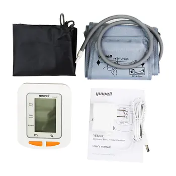 

660C Arm Sphygmomanometer Monitor Watch Automatic Sphygmomanometer Digital Arm Blood Meter Big Screen