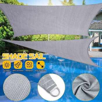 

Large Sun Shelter Waterproof Sunshade Protection Outdoor Canopy Garden Patio Pool Shade Sail Awning Camping Shade Cloth
