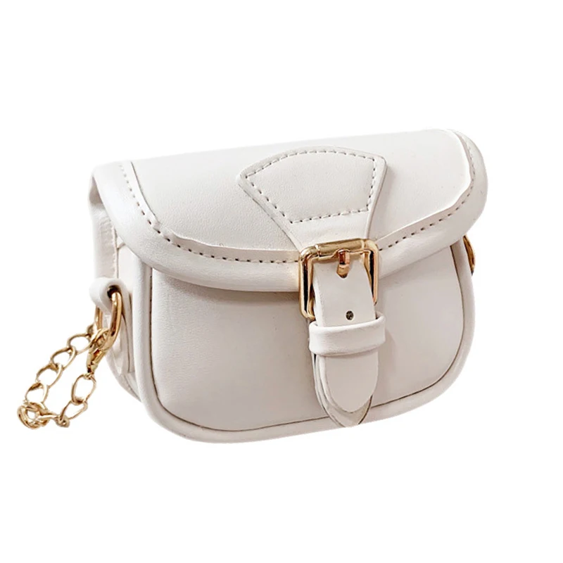 Kids Bag Children Cute Hasp Design Cross-body Handbag Fashion Girls Kids PU Shoulder Messenger Bag - Цвет: W