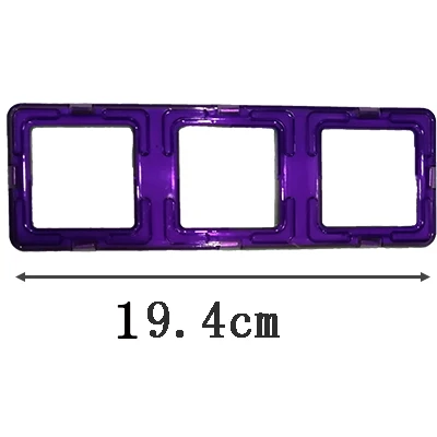 1pcs Magnetic DIY building blocks parts construction toys for toddlers Designer magnetic toys Magnet model building toys large rectangle