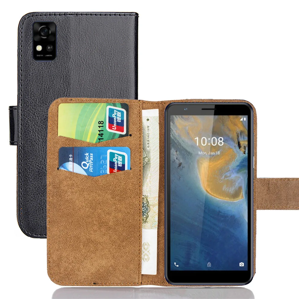 flip cases 6 Colors For ZTE Blade A31 Case 5.45" Leather Fashion Luxury Multi-Function ZTE Blade A31 Cases Phone Cover Card Slots cell phone pouch